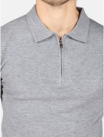 Jersey de vestir con cuello polo y cremallera - Kenzarro