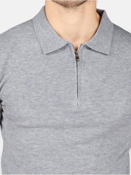 Jersey de vestir con cuello polo y cremallera - Kenzarro - Kiabi Jersey de vestir con cuello polo y cremallera - Kenzarro - Kiabi