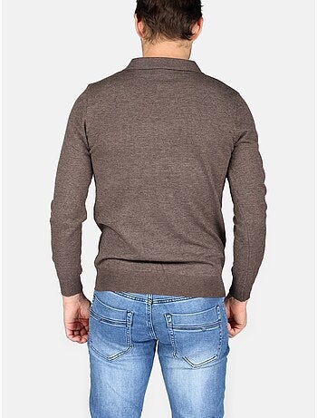 Jersey de vestir con cuello polo y cremallera - Kenzarro