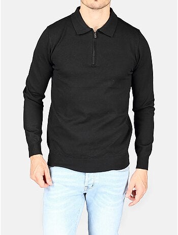 Jersey de vestir con cuello polo y cremallera - Kenzarro