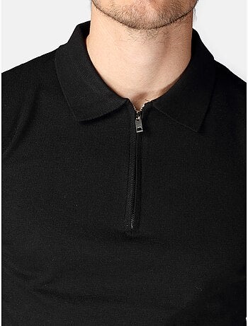 Jersey de vestir con cuello polo y cremallera - Kenzarro
