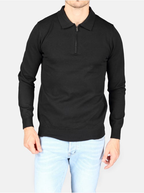 Jersey de vestir con cuello polo y cremallera - Kenzarro - Kiabi Jersey de vestir con cuello polo y cremallera - Kenzarro - Kiabi