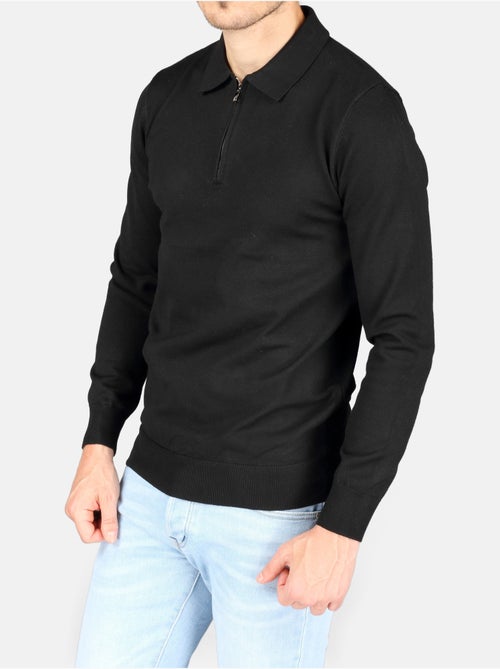 Jersey de vestir con cuello polo y cremallera - Kenzarro - Kiabi Jersey de vestir con cuello polo y cremallera - Kenzarro - Kiabi