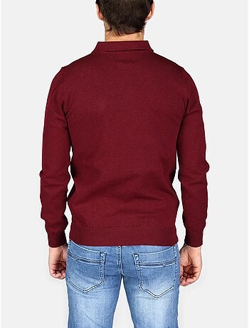 Jersey de vestir con cuello polo y cremallera - Kenzarro