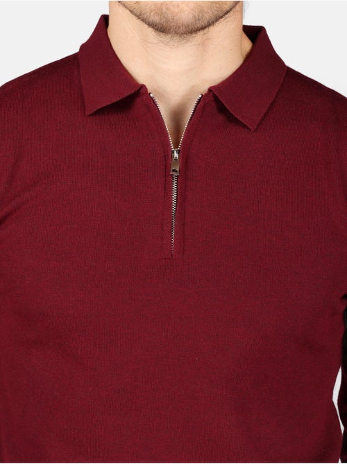 Jersey de vestir con cuello polo y cremallera - Kenzarro - Kiabi Jersey de vestir con cuello polo y cremallera - Kenzarro - Kiabi