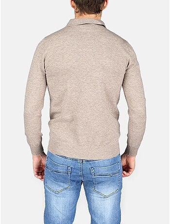 Jersey de vestir con cuello polo y cremallera - Kenzarro