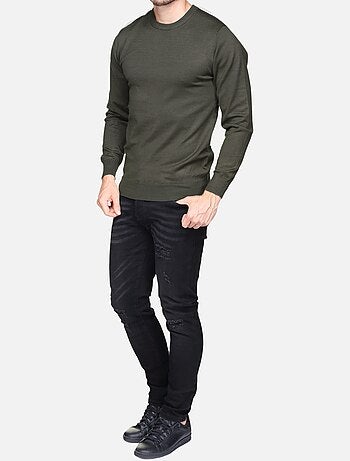 Jersey de vestir de cuello redondo - Frilivin