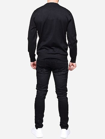 Jersey de vestir de cuello redondo - Frilivin