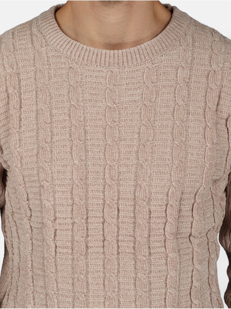 Jersey de vestir de cuello redondo - Kenzarro Crema - Kiabi