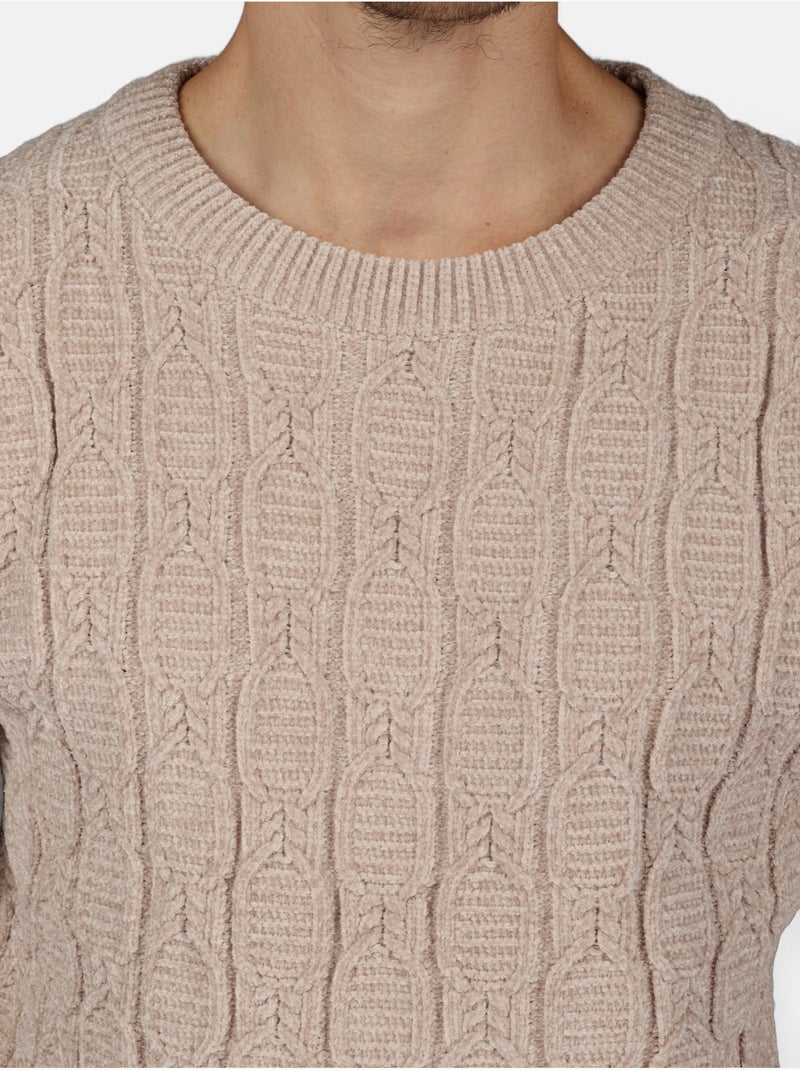 Jersey de vestir de cuello redondo - Kenzarro Crema - Kiabi