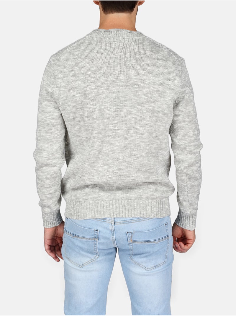 Jersey de vestir de cuello redondo - Kenzarro Gris claro - Kiabi