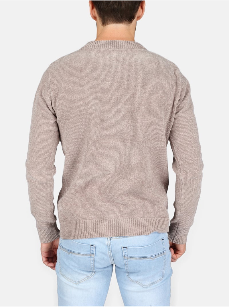 Jersey de vestir de cuello redondo - Kenzarro Gris claro - Kiabi