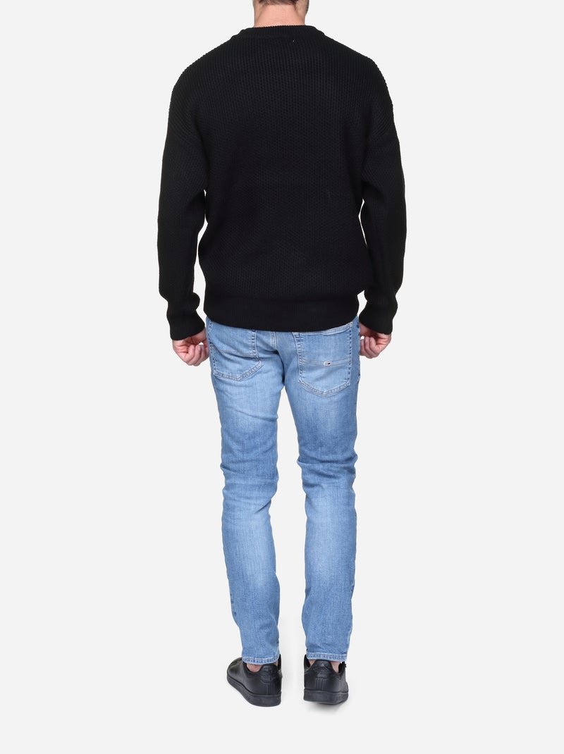 Jersey de vestir de cuello redondo - Kenzarro Negro - Kiabi