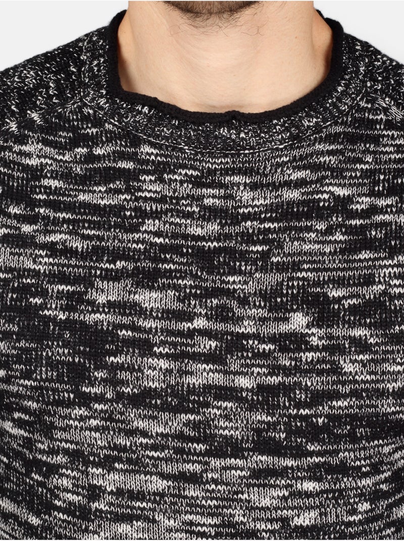 Jersey de vestir de cuello redondo - Kenzarro Negro - Kiabi