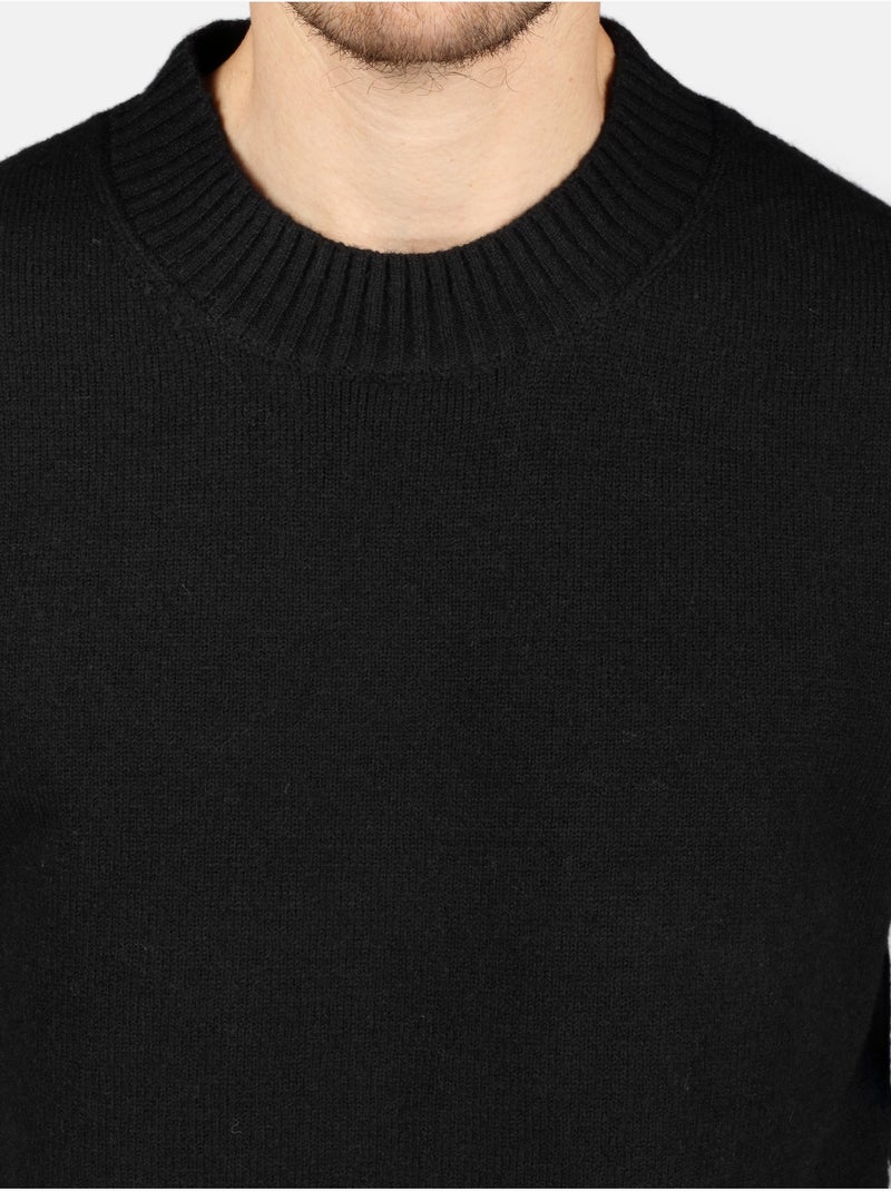 Jersey de vestir de cuello redondo - Kenzarro Negro - Kiabi