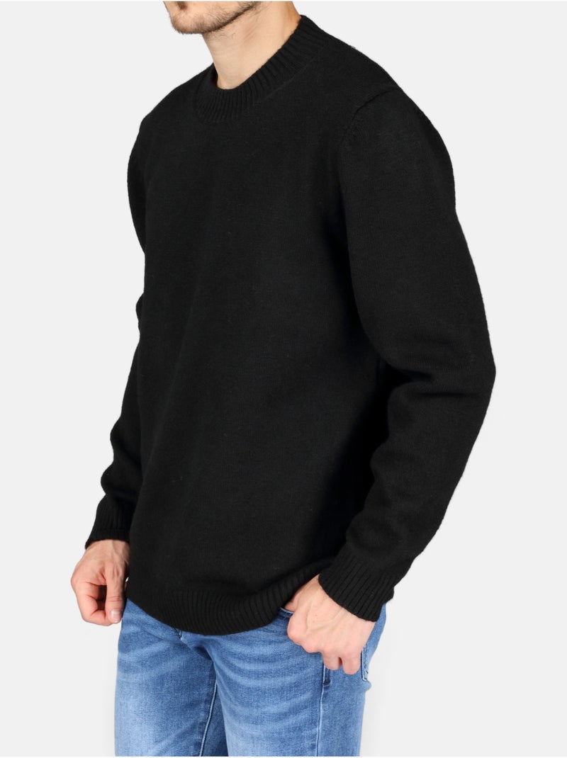 Jersey de vestir de cuello redondo - Kenzarro Negro - Kiabi