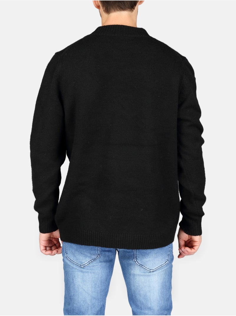 Jersey de vestir de cuello redondo - Kenzarro Negro - Kiabi