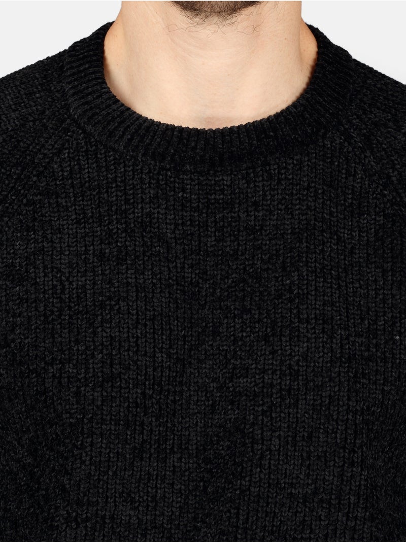 Jersey de vestir de cuello redondo - Kenzarro Negro - Kiabi