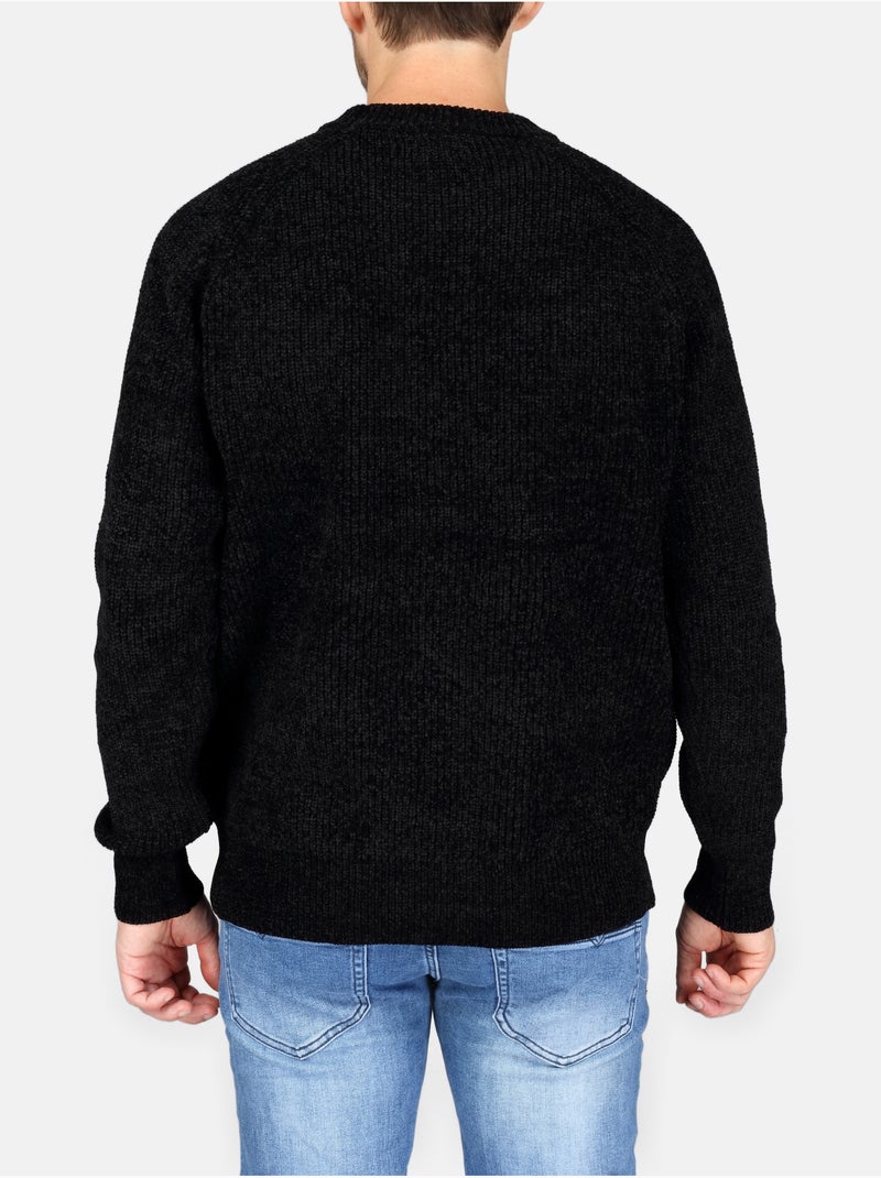 Jersey de vestir de cuello redondo - Kenzarro Negro - Kiabi