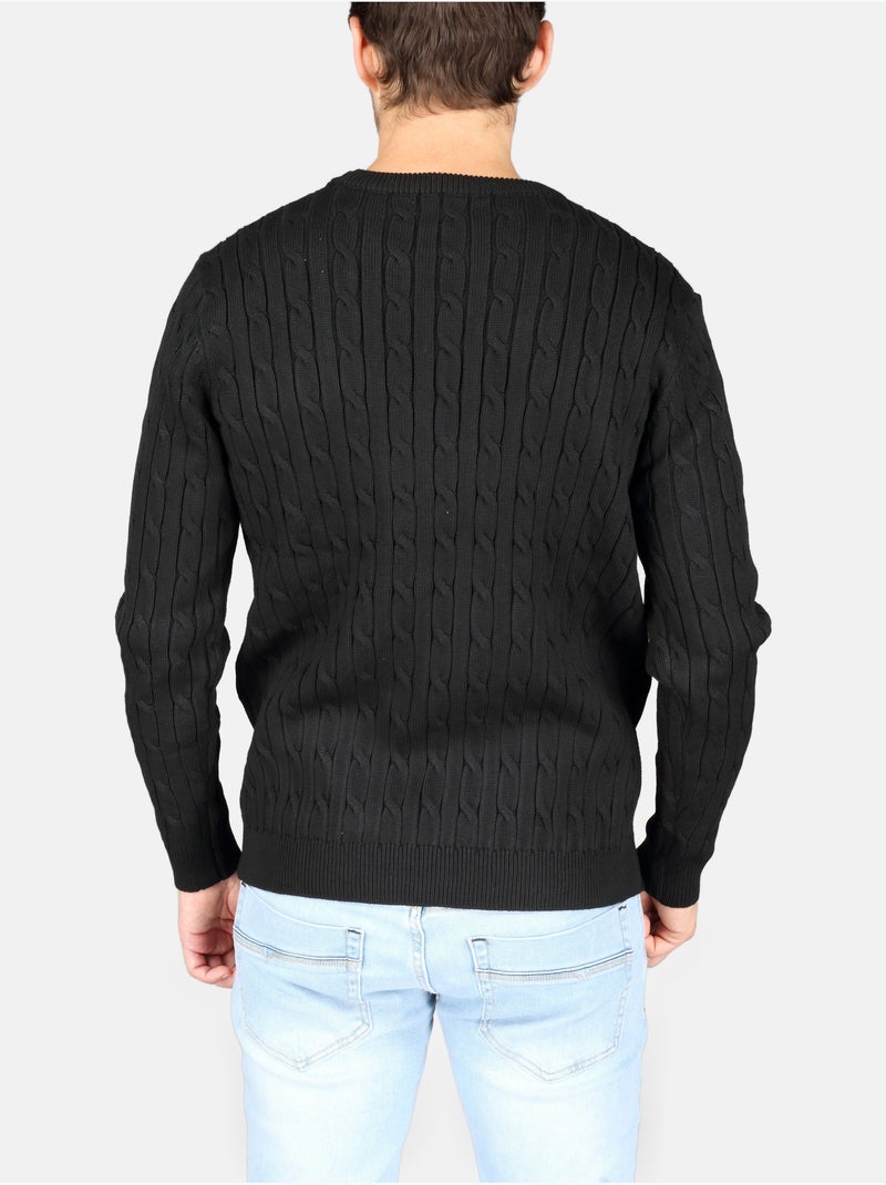 Jersey de vestir de cuello redondo - Kenzarro Negro - Kiabi