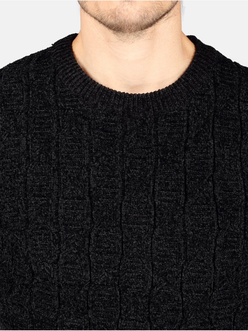 Jersey de vestir de cuello redondo - Kenzarro Negro - Kiabi