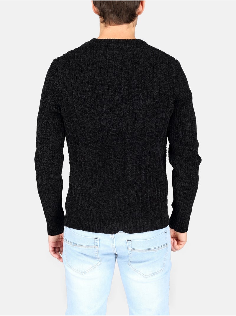 Jersey de vestir de cuello redondo - Kenzarro Negro - Kiabi