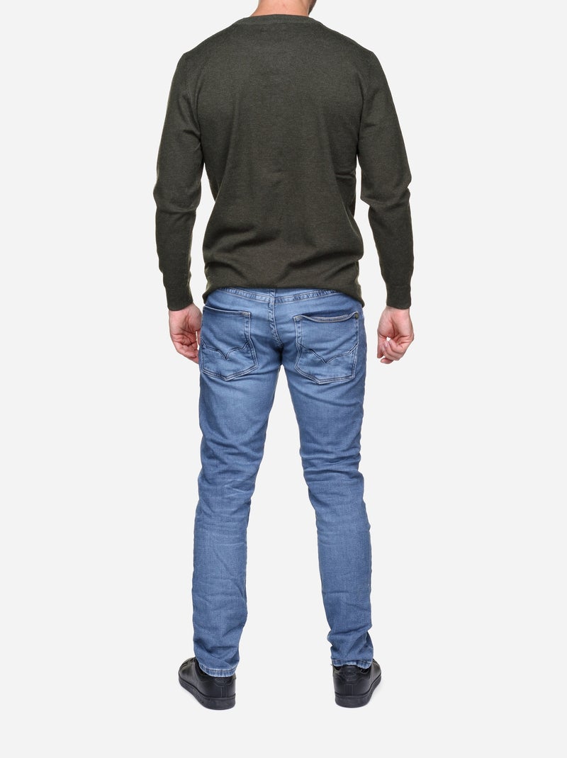 Jersey de vestir de cuello redondo - Yves Enzo Caqui - Kiabi