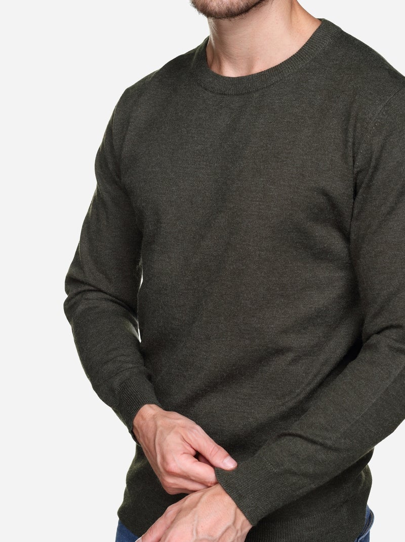 Jersey de vestir de cuello redondo - Yves Enzo Caqui - Kiabi