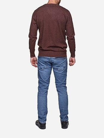 Jersey de vestir de cuello redondo - Yves Enzo