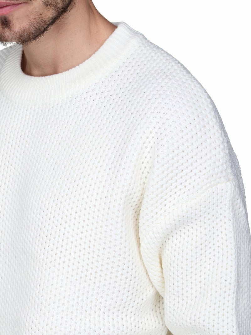 Jersey de vestir para ponerse - Kenzarro Blanco - Kiabi