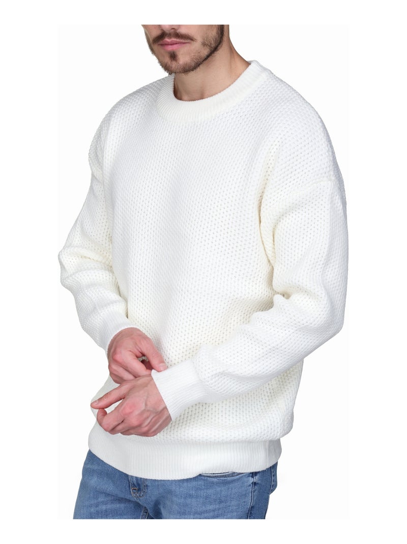 Jersey de vestir para ponerse - Kenzarro Blanco - Kiabi