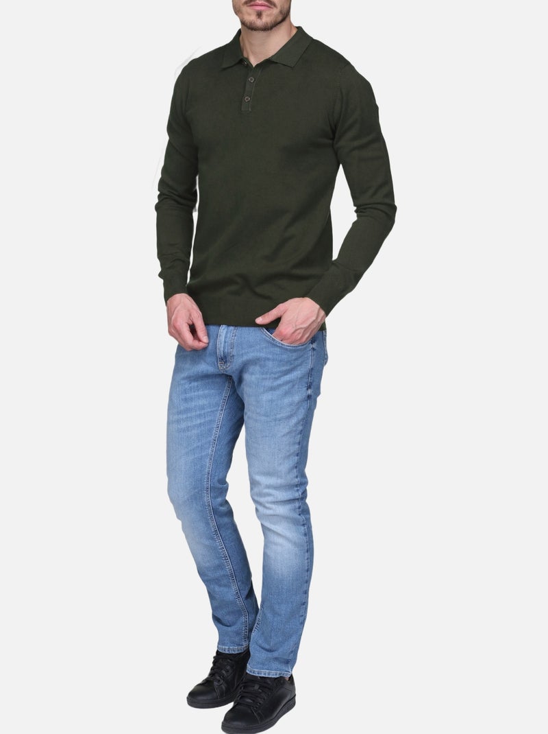 Jersey de vestir para ponerse - Kenzarro Caqui - Kiabi