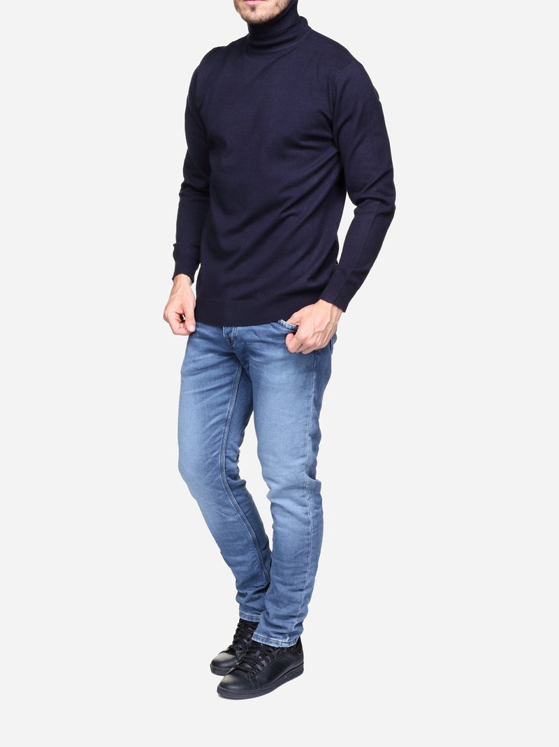 Jersey de vestir para ponerse - Yves Enzo Azul oscuro - Kiabi