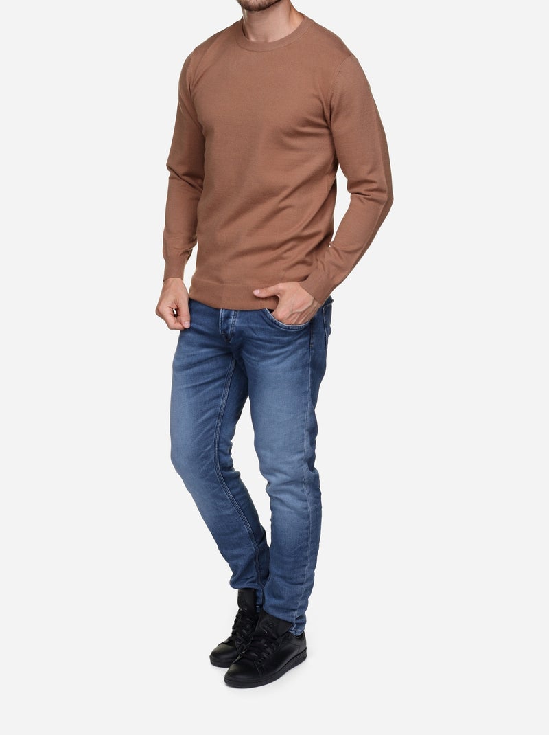 Jersey de vestir para ponerse - Yves Enzo Camel - Kiabi