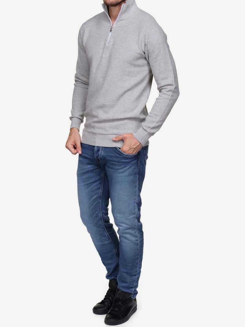 Jersey de vestir para ponerse - Yves Enzo Gris - Kiabi