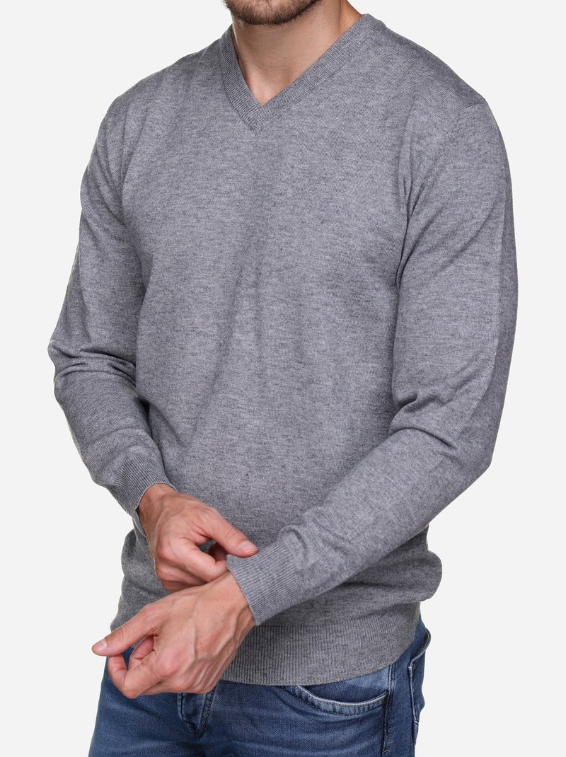 Jersey de vestir para ponerse - Yves Enzo Gris - Kiabi