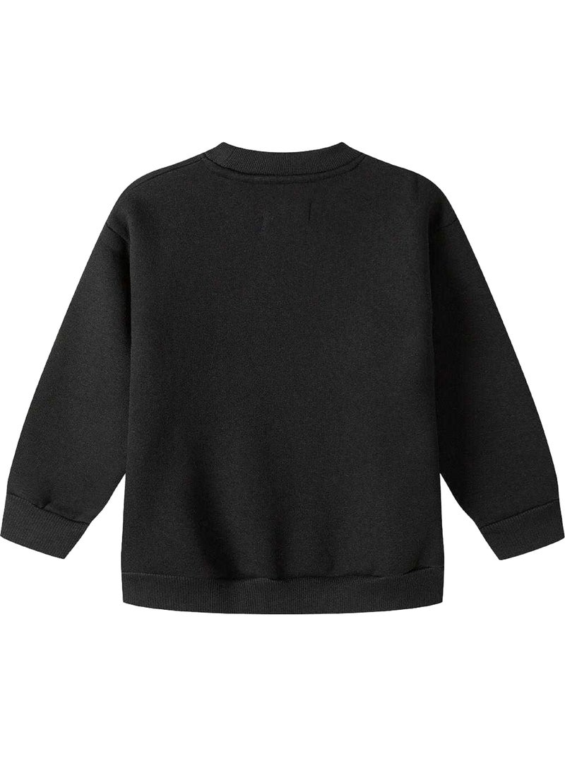 Jersey diseño diseño impreso de manga larga niños - minoti Negro - Kiabi