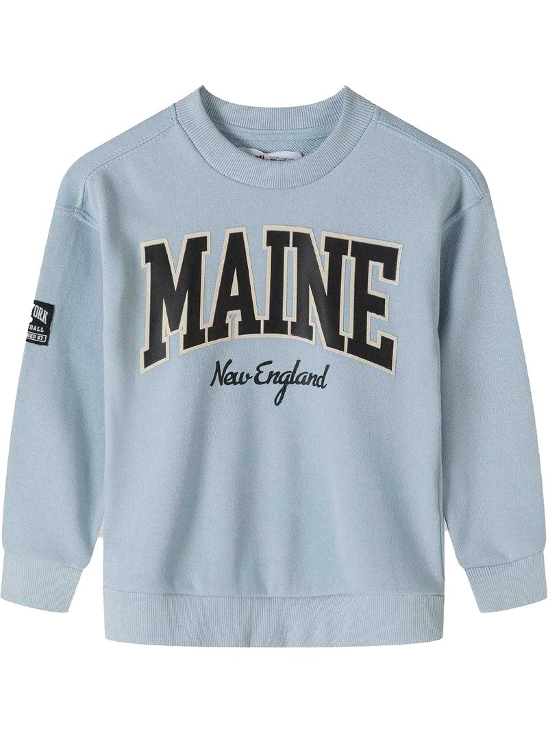 Jersey diseño impreso niños - minoti Azul - Kiabi