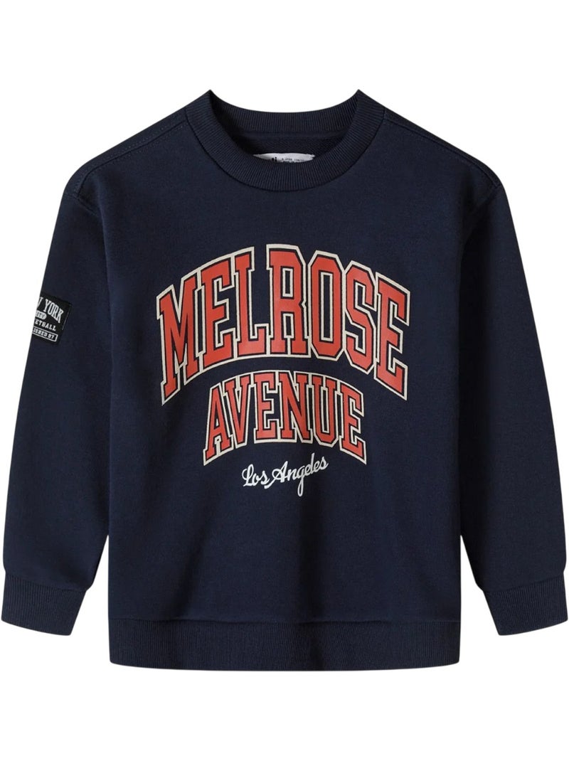 Jersey diseño texto niños - minoti Azul - Kiabi