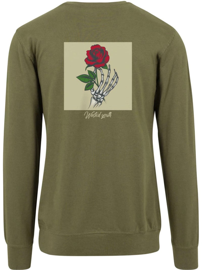 Jersey diseño wasted youth para hombre - mister tee Caqui - Kiabi