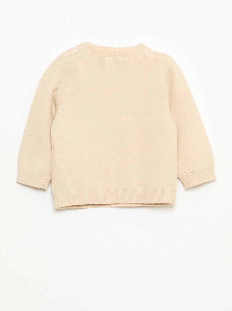 Jersey 'Disney' 'Bambi' de punto con animación fantástica Beige - Kiabi