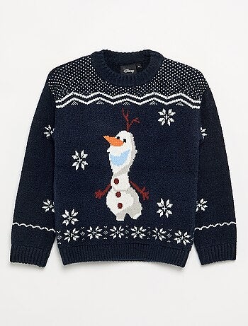Jersey 'Disney' con jacquard 'Frozen'
