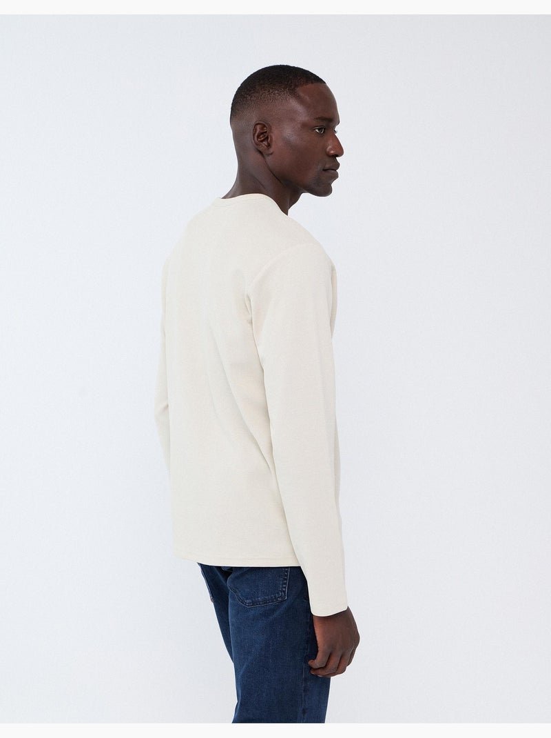 Jersey efecto gofre, mo fashion Gris - Kiabi