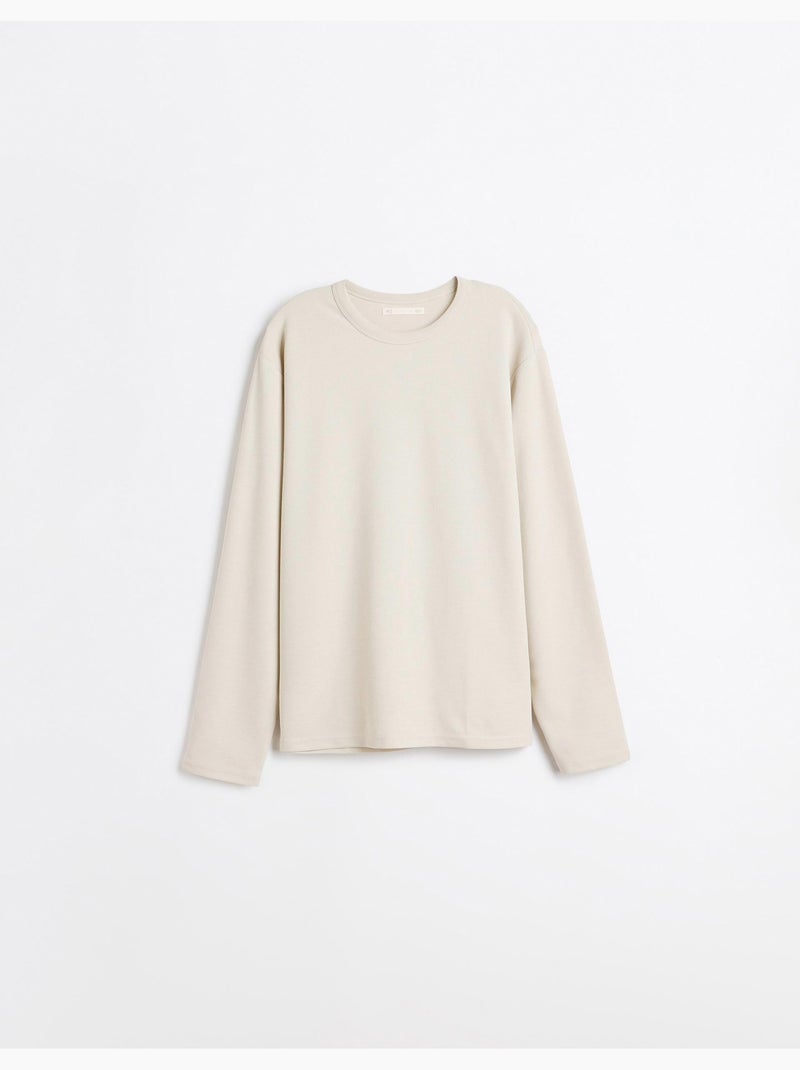 Jersey efecto gofre, mo fashion Gris - Kiabi