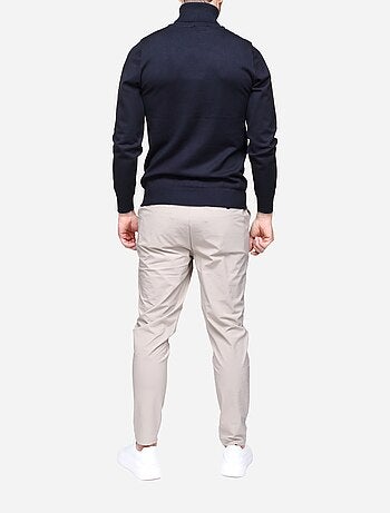Jersey elegante de cuello alto - Frilivin