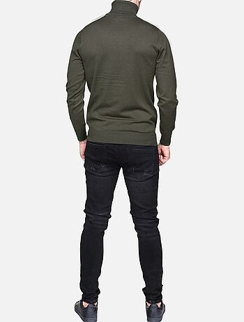 Jersey elegante de cuello alto - Frilivin