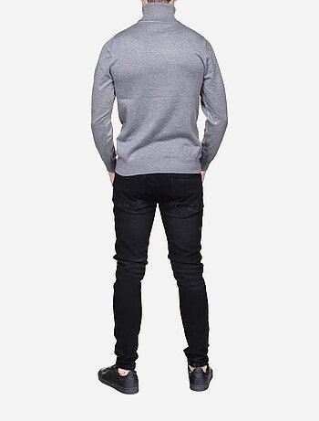 Jersey elegante de cuello alto - Frilivin