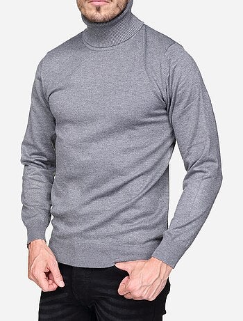 Jersey elegante de cuello alto - Frilivin