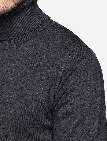Jersey elegante de cuello alto - Frilivin