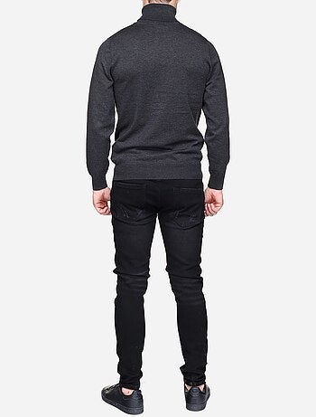 Jersey elegante de cuello alto - Frilivin